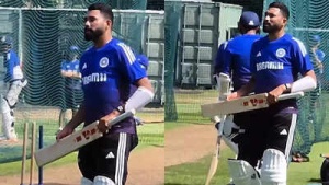 Mohammed Siraj's Broken Bat Sparks Lighthearted Moment During India's Test Prep vs. England: Watch!