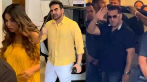 Arbaaz Khan and Wife Sshura Celebrate Baby Shower; Salman Khan Arrives with Heightened Security