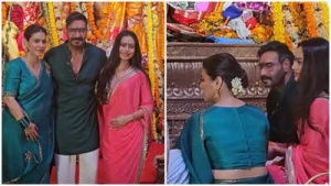 Kajol Jokes About Ajay Devgn's Weight Loss at Durga Puja Celebration with Daughter Nysa