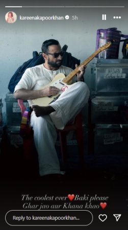 Kareena Kapoor shares adorable unseen on-set photos of Saif Ali Khan; urges ‘Ghar jao aur khaana khao’