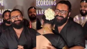 'Kantara: Chapter 1' Premiere: Rishab Shetty's Emotional Embrace with Wife Pragathi Steals Hearts, Film Hailed for Visuals & Storytelling