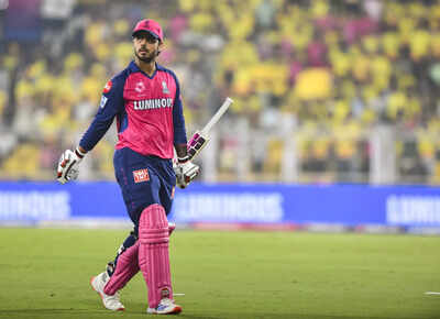 Nitish Rana in action for Rajasthan Royals
