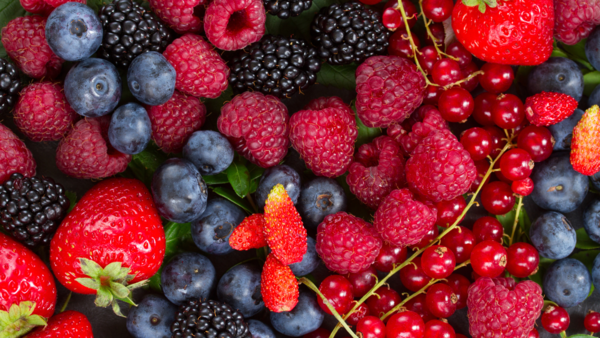Fresh and vibrant mixed berries