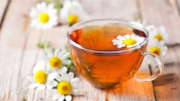 A cup of relaxing Chamomile tea