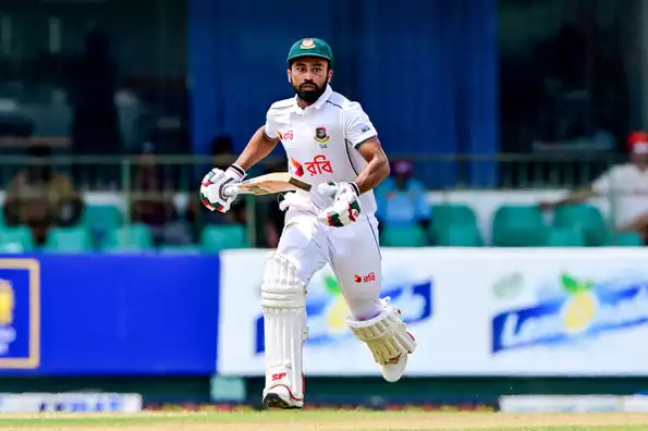 Shadman led Bangladesh's batting with a score of 46 amidst rain delays.