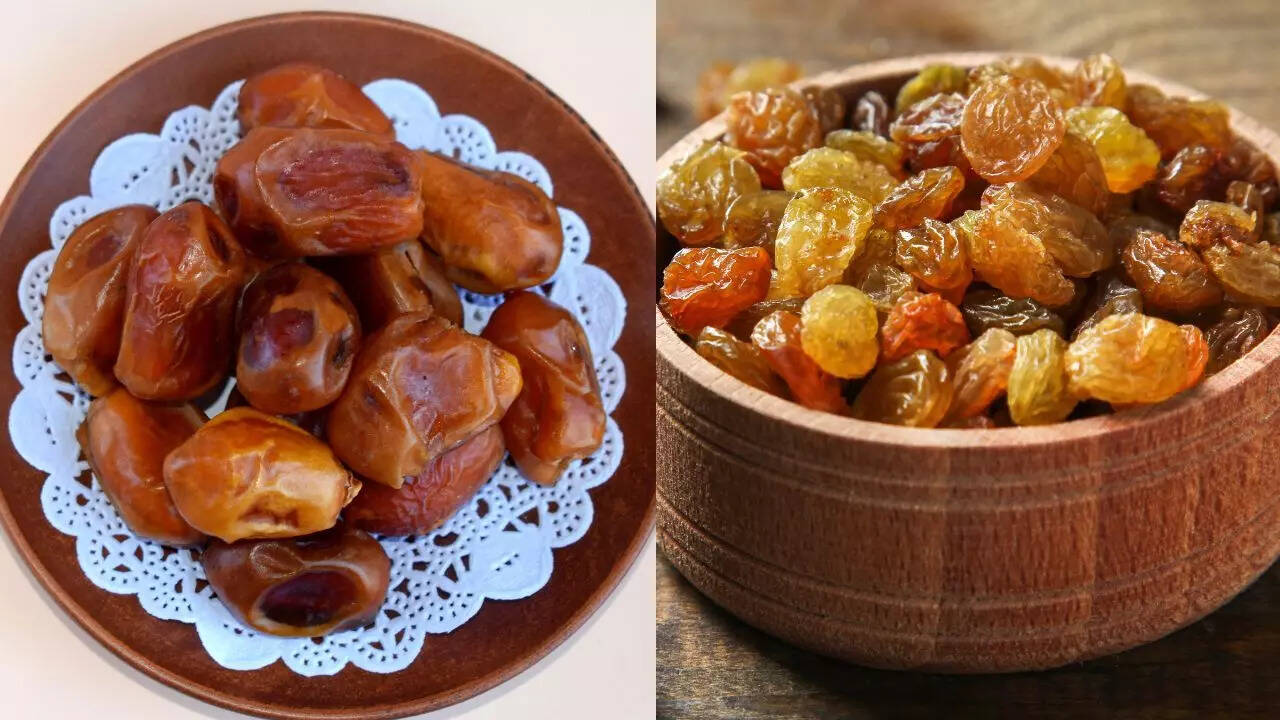 Dates and raisins