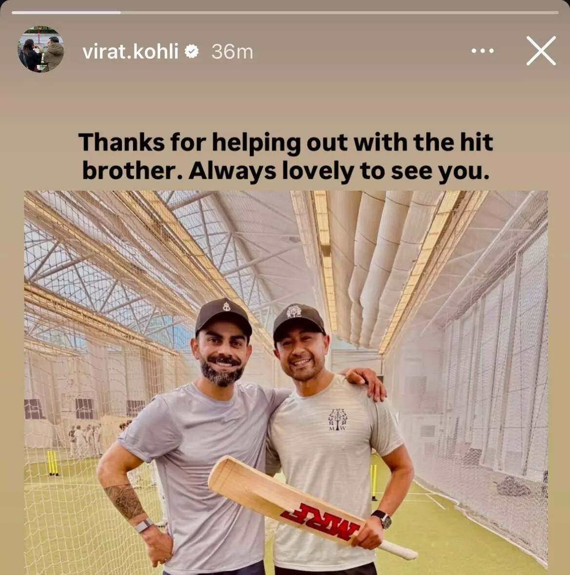 Virat Kohli started practice with Assistant Coach of Gujarat Titans