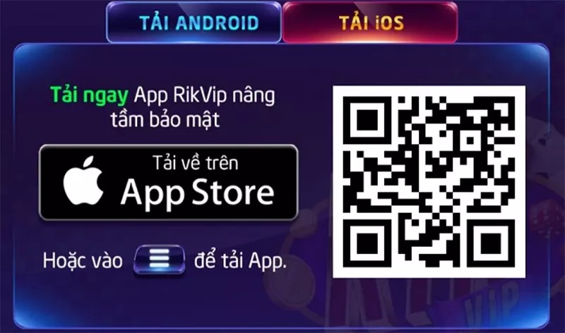 Sử dụng iOS vẫn dễ dàng tải được app rikvip